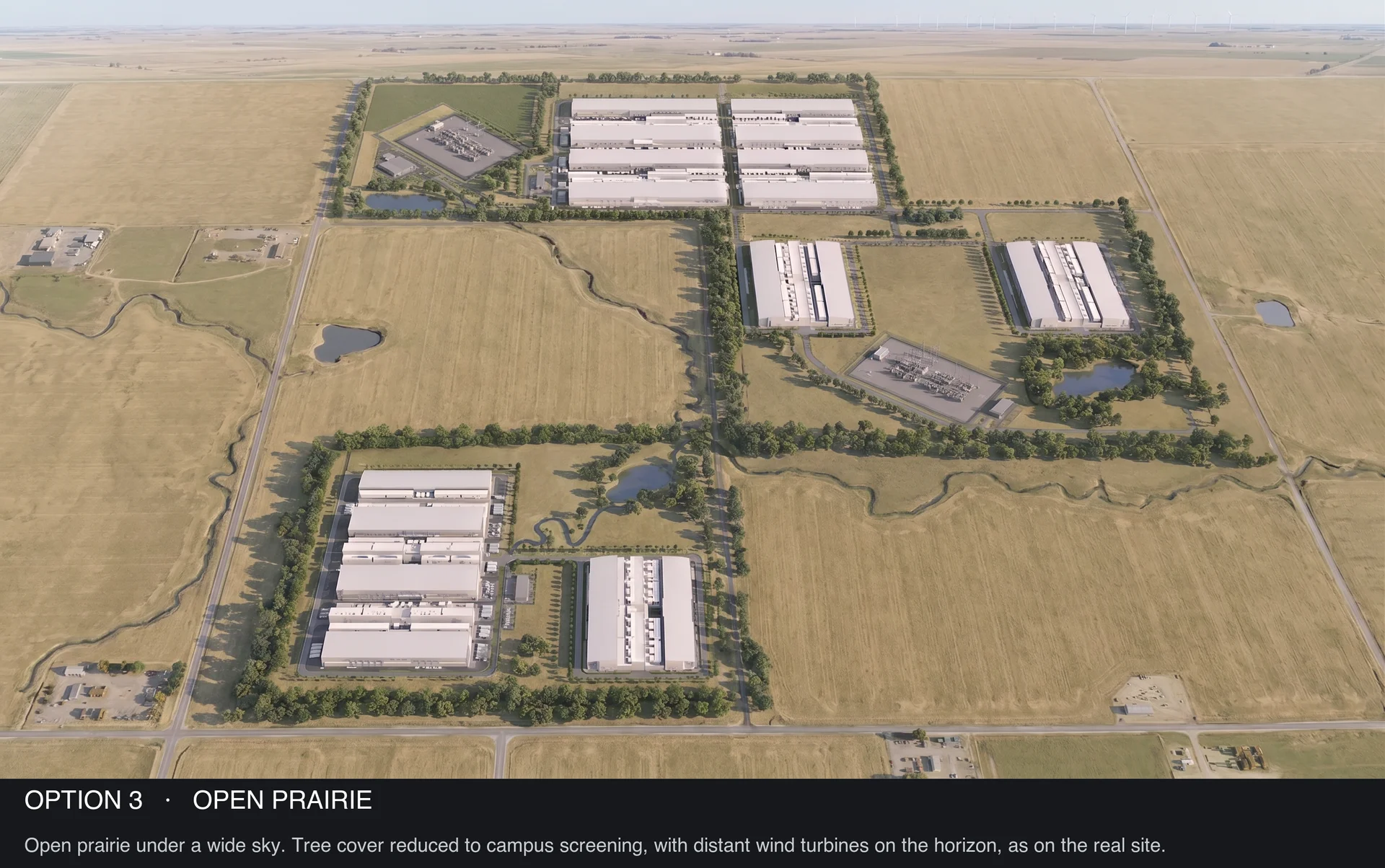 Piedmont site with an open prairie landscape.